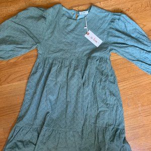 Sage Green Eyelet Dress